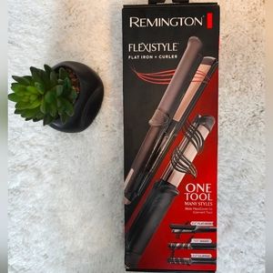 Remington flexistlyle flat iron plus curler